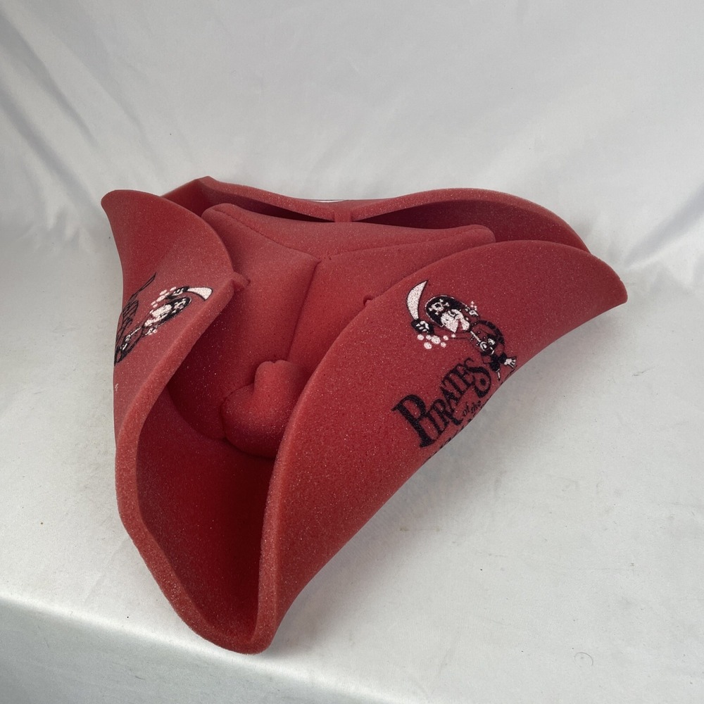 Pirates Of The Cayman Islands Oversized Novelty Hat Red Foam Tricorn Mens